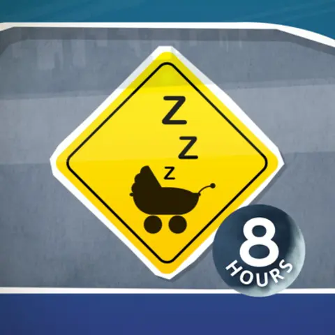 Sleepy Baby Car Ride 8 hours | White Noise for Babies