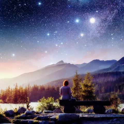 Celestial Embrace: A Guided Visualization Meditation Journey