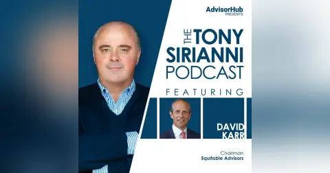 Tony Sirianni with David Karr, Chairman of Equitable Advisors