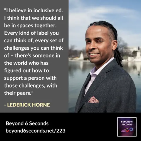 Inclusive education – with LeDerick Horne, dyslexic poet and advocate