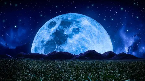 White Noise for Sleep & Relaxation | Fall Asleep Under the Full Moon