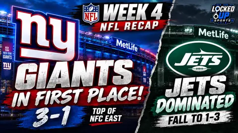 GIANTS ARE IN FIRST PLACE! Another Goal-Line Stand Saves Big Blue | Jets DOMINATED by Bears | NFL Week 4 Recap