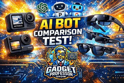 AI Bot Showdown! ChatGPT vs Gemini vs Perplexity – Action Cameras & AI Glasses Test #782