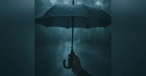 ASMR Rain Under Umbrella Sound 🌧️ Cozy & Relaxing Ambience for Sleep, Study, and Calm