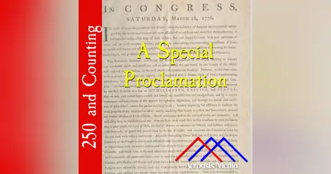 A Special Proclamation–March 16, 1776