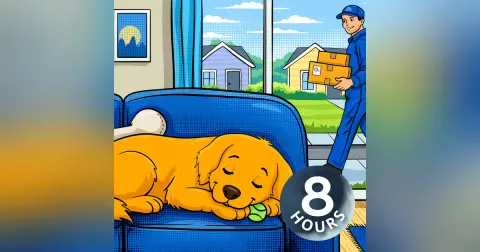 Stop Dog Barking with White Noise while You're Away | Ease Separation Anxiety 8 Hours