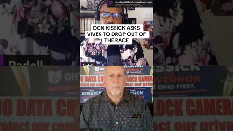 DON KISSICK ASKS VIVEK TO DROP OUT OF THE RACE #americanpolitics #midterms #ohio #ohiopolitics