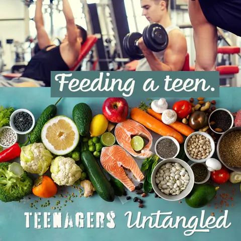 Feeding a hungry teen.