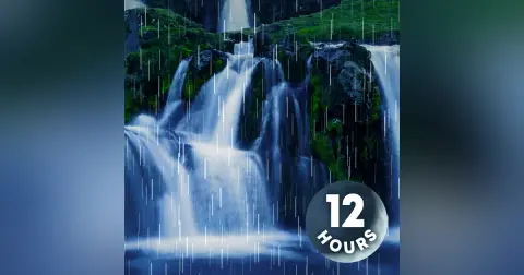 Rain Noise & Waterfalls 12 Hours | The BEST White Noise for Sleep!