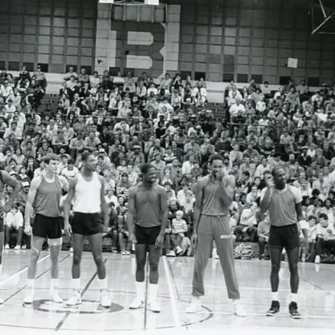 Michael Jordan's second NBA season - pre-draft / 1985 Draft, 1985-86 Bulls training camp and preseason games - NB86-1