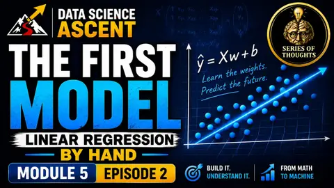 Linear Regression From Scratch: Build Your First ML Model by Hand | Data Science Ascent M5:E2