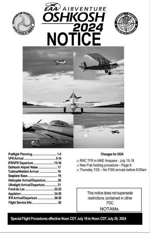 Required Reading: 2024 EAA AirVenture Oshkosh Notice