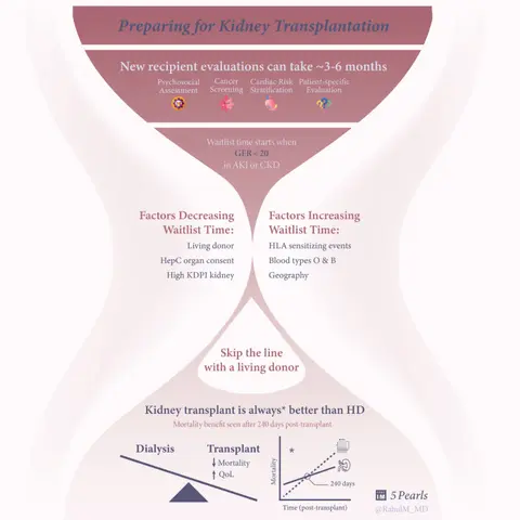 #122 Kidney Transplant Preparation: 5 Pearls Segment