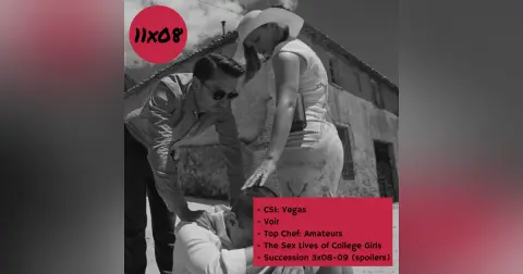 s11e08: Un pijama cómodo (CSI: Vegas, Voir, The Sex Lives of College Girls y Succession 3×08 y 3×09)