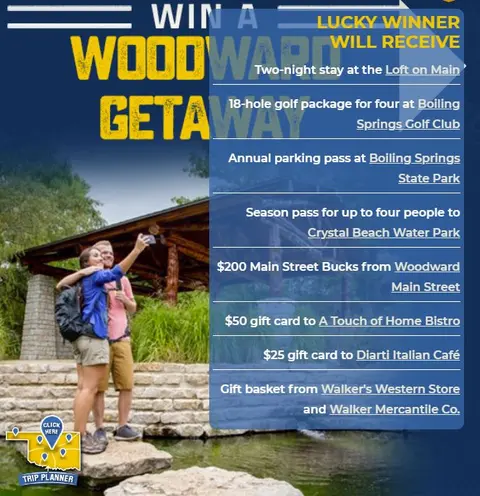 Win a Woodward, Oklahoma Getaway from TravelOK