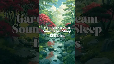 💧 Silky smooth garden waters flow gently for deep sleep and peaceful relaxation 🌿😴 #bettersleep