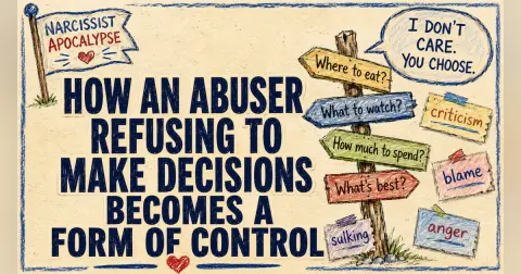 How an Abuser Refusing to Make Decisions Becomes a Form of Control