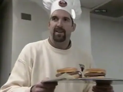Beef Wennington hits Chicago - Bill's McDonald's burger / value meal, on future with Bulls (1998)
