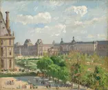 Place du Carrousel by Camille Pissarro