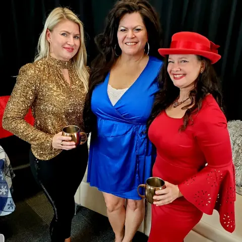 12/2022 Christmas Show!! Business owner, Director of Military Spouses Chamber of Commerce Pamela Bolado and Paulette Martin and accomplished chef with Style-