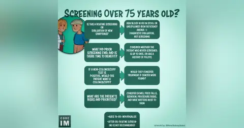 #221 Colon Cancer Screening After Age 75 | 5 Pearls Segment Part 3