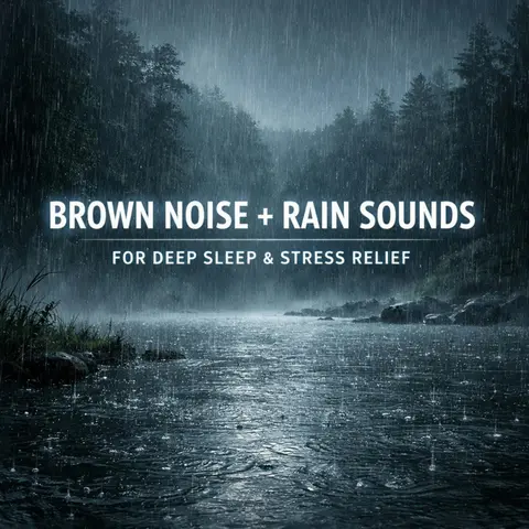 Brown Noise + Rain Sounds for Deep Sleep | Powerful Stress & Insomnia Relief