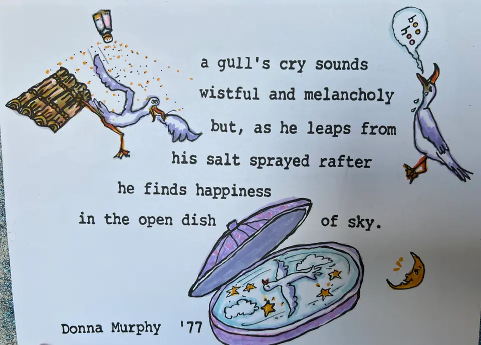 Donna Murphy's high school poem illustrated by Cindy Ruskin