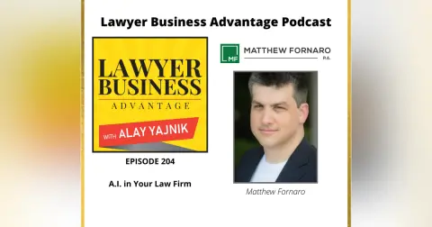 A.I. in Your Law Firm with Matthew Fornaro