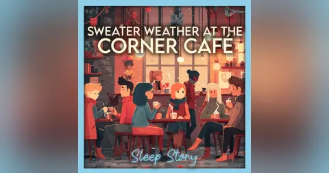 A Warm Café on a Rainy Autumn Night | Cozy Bedtime Story for Adults with Gentle Rain Sounds, Firelight & Soothing Narration