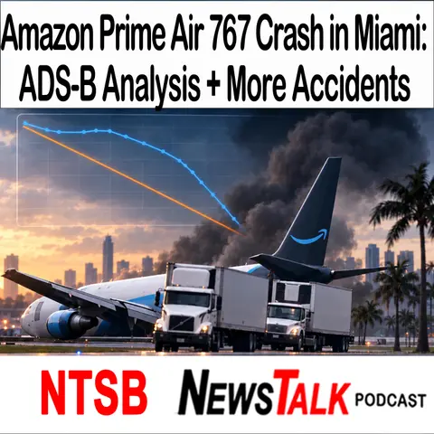 Amazon Prime Air Boeing 767 Crash in Miami: Flight 7598 ADS-B Analysis and More Accidents