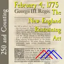 250 and Counting: February 4, 1775