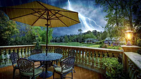 Sleep Sounds Rain & Thunder | Soothing Nature White Noise for Insomnia Relief | 10 Hours