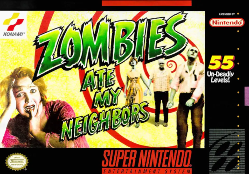 Zombies Ate My Neighbors box art Zombies Ate My Neighbors box art