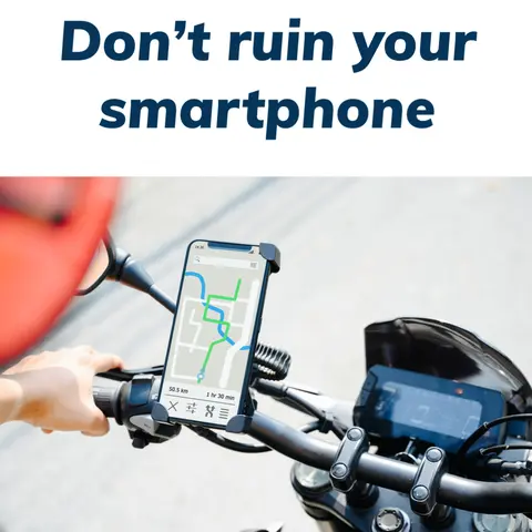 Is your motorcycle ruining your smartphone? How to avoid the shocks