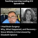 I had Brain Surgery: Why, What Happened, and Recovery - Steve Miletto is Interviewed by Elizabeth Splaine - 630