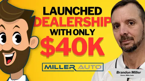 #33 Launching a dealership with $40K, Profits and losses, Selling Teslas in the Midwest, Highs and lows of running a small dealership | Brandon Miller, Founder of Miller Auto