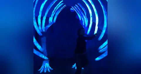 The Kids Visit Meow Wolf