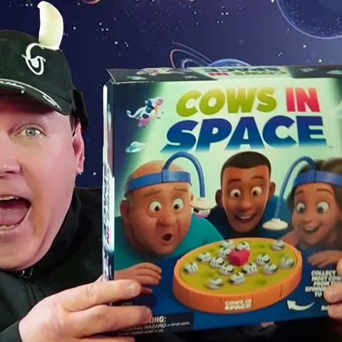 COWS IN SPACE Game Unboxing, Assembly and Review! – Dandy Fun House episode 57