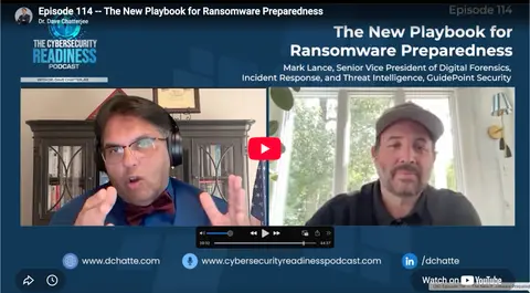 Episode 114 -- The New Playbook for Ransomware Preparedness