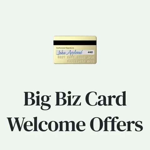 Best-Ever Welcome Offers on Three Chase Business Cards