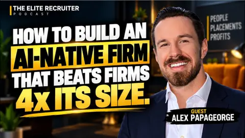 How 10 Recruiters Beat 40-Person Firms With 3 AI Agents and $160/Month | Alex Papageorge