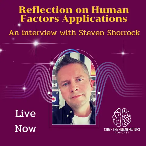 Reflections on Human Factors applications - An interview with Steven Shorrock (AE)