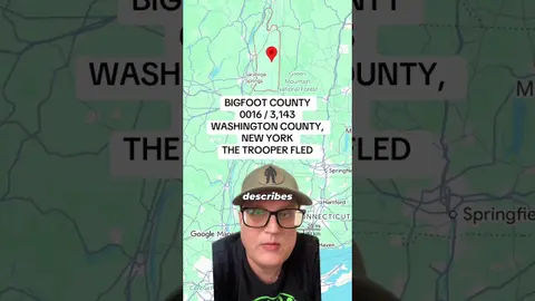BIGFOOT IN EVERY COUNTY: WASHINGTON COUNTY, NEW YORK The 1976 Abair Road Bigfoot encounter near