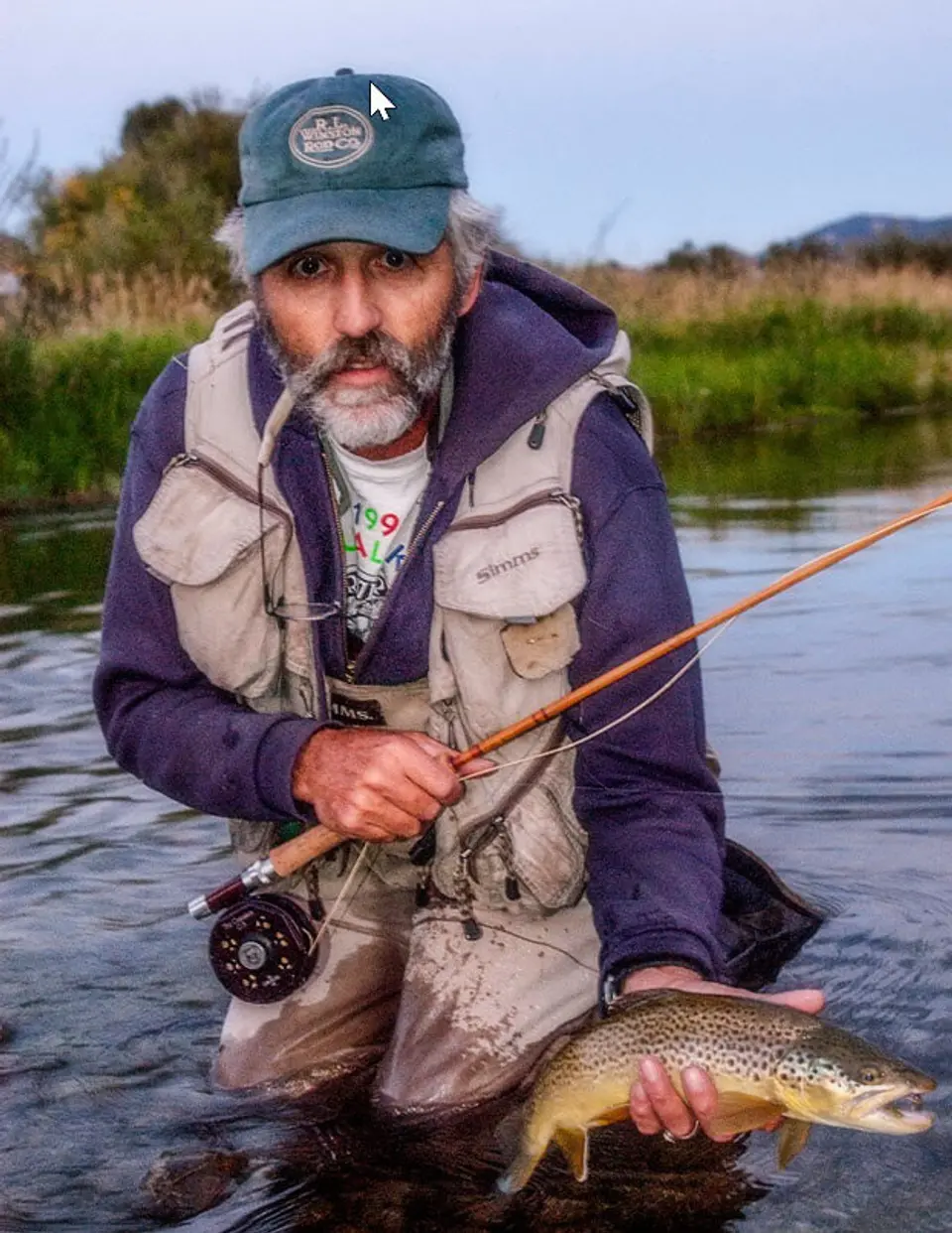 Jerry Kustich with Brown Trout