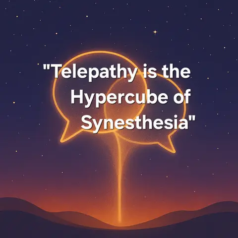 Telepathy is the Hypercube of Synesthesia