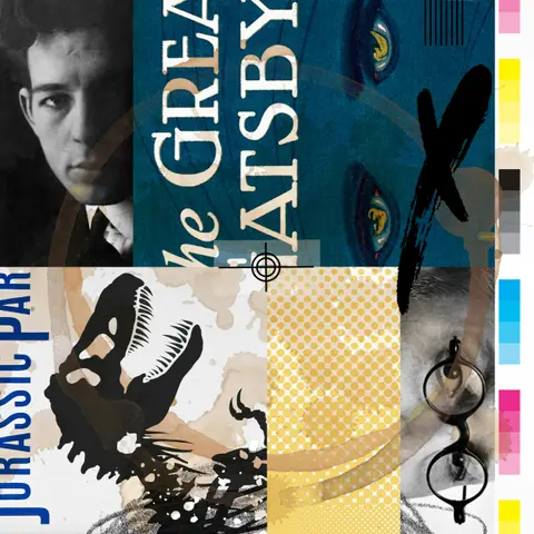 Episode 105: Iconic Book Covers for Jurassic Park and The Great Gatsby