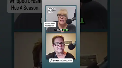 Is whipped cream a seasonal food? Listen to I Shake My Head on any podcast app. #podcast #funnylife