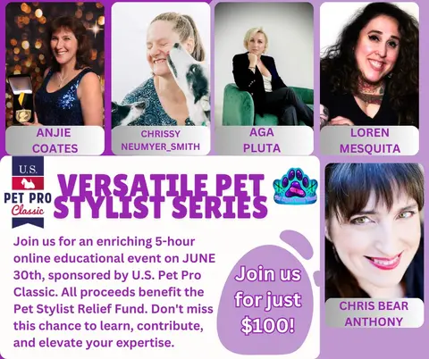 I'm teaching for a great cause! Pet Stylist Relief Fund 2024
