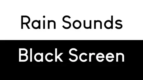 Rain Sounds for Sleeping Black Screen | Sleep, Study, Focus | 24/7 Live Stream