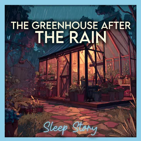 Sleep Story for Adults | The Greenhouse After Rain — Gentle Rain, Soft Magic, Deep Relaxation & Peaceful Sleep Aid